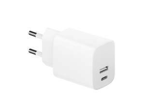 Xwave H130 20w Brzi ZIDNI punjač za mobilne,tablete, usb-C usb-A ,Beli - Img 1