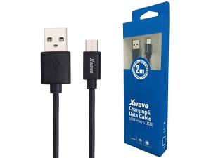 Xwave Kabl USB2.0 na Micro USB 2M 2A,PVC,crna - Img 1