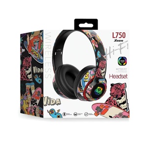 Xwave L750 black Bluetooth slušalice stereo sa mikrofonom/v5.3/Aux/microSD - Img 3