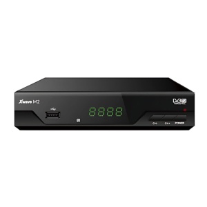 Xwave M2 DVB-T2 Set Top Box,LED,scart,HDMI,RF in-out,USB,media player,metalno kućište - Img 1