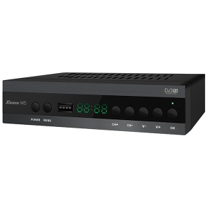 Xwave M5 DVB-T2 Set Top Box,LED,scart,HDMI,RF in-out,USB,media player,metalno kućište - Img 2