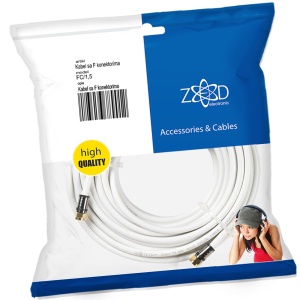ZED electronic Antenski kabel sa F - konektorima, 1.5 met - FC/1,5 - Img 1