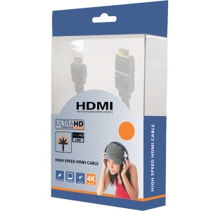ZED electronic HDMI kabl, 5.0 met, ver. 1.4, 4K, 3D, HEC, HDCP, ARC - HDMI2/5.0 - Img 1