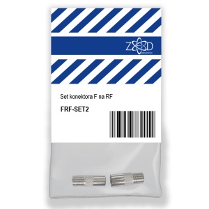 ZED electronic Set konektora F na RF, metalni - FRF-SET2 - Img 1
