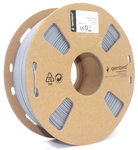 3DP-PLA1.75-01-GR PLA Filament za 3D stampac 1,75mm kotur 1KG GREY - SIVA - Img 1