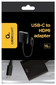 A-CM-HDMIF-01 Gembird USB-C to HDMI adapter, black (A-CM-HDMIF-03) FO - Img 2
