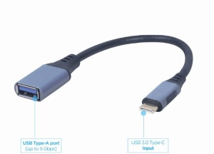 A-USB3C-OTGAF-01 Gembird USB-C to OTG AF adapter, space grey - Img 1