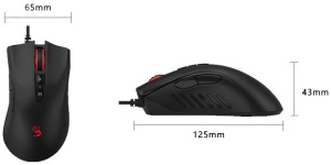 A4-ES5 A4Tech Bloody Gejmerski opt. mis, 1000Hz/1000-3200Dpi, Black USB 125mm - Img 3