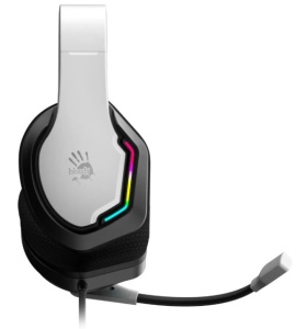 A4-G260P WHITE A4Tech Bloody gejmerske slusalice sa mikrofonom, 50mm/16ohm, USB za RGB, 3,5mm - Img 3