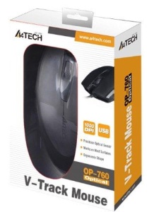 A4-OP-760-UB A4Tech Opticki mis 1000Dpi Black USB 116mm - Img 2