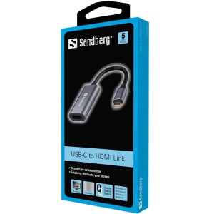 Adapter Sandberg USB-C to HDMI Link 4K/60 Hz 136-12 - Img 2