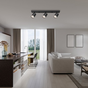 BRAYTRON crna spot lampa 3xGU10 - Img 2