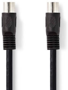 CAGL20000BK30 DIN Audio Kabl, DIN 5-Pin Muski, DIN 5-Pin Muski, Niklovan, 3.00 m, Okrugli, PVC, Crni - Img 2