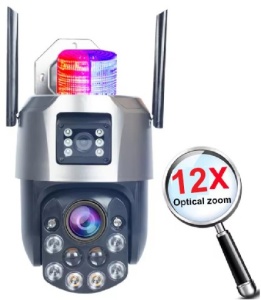 CAM-IP6MP-EP5-12X * ZOOM GMB kamera 6 mpix microSD iCSee xmeye pro Two-way PTZ ip66,2x3.6mm(6369) - Img 1