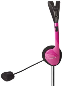 CHST100PK Stereo slusalice sa mikrofonom 2x3,5mm Pink - Img 2