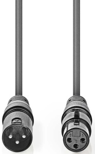 COTG15010GY100, Balansirani audio kabl, XLR 3-pinski muški, XLR 3-pinski ženski, Niklovani, 10,0 m, - Img 3
