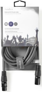 COTH15010GY50 Balansirani audio kabl, XLR 3-pinski muški, XLR 3-pinski ženski, Niklovani, 5,00 m