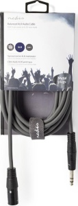 COTH15100GY50 Balansirani audio kabl, XLR 3-pinski muški, 6,35 mm muški, Niklovani, 5,00 m, PVC - Img 2