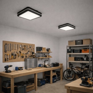 Crna LED plafonjera 18W, promenljiva boja svetla - Img 4