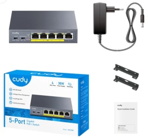 Cudy GS105P V1.0 Switch Extend VLAN Gigabit RJ45 PoE 30 W IEEE 802.3at/af - Img 2