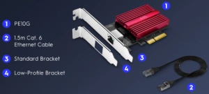Cudy PE10G 10 Gbps PCI-E Ethernet Adapter - Img 2