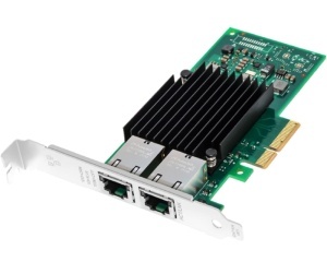E-GREEN PCI-Express x4 kontroler na 2-porta 10 Gigabit Ethernet (Intel x 550)