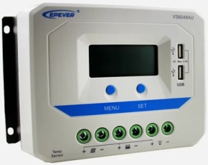 Epever Kontroler punjenja 60A 12/24/36/48V VS6048AU LCD,Beli - Img 3