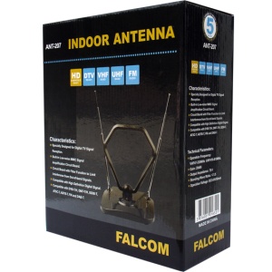 Falcom Antena sobna sa pojačalom, UHF/VHF, crna - ANT-207 - Img 2