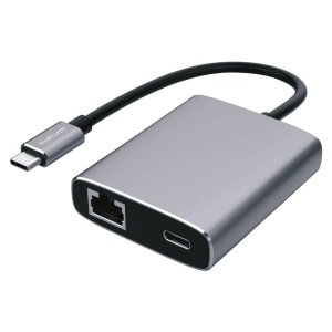 FAST ASIA Adapter-konvertor TIP C na 2xUSB 3.0+TIP C+RJ45 - Img 2