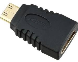 FAST ASIA Adapter Mini HDMI (M) - HDMI (F) crni - Img 1