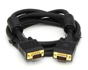FAST ASIA Kabl VGA M/M 1.8m HQ feritno jezgro crni - Img 1