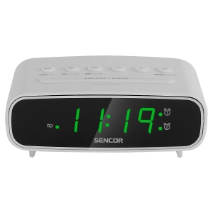 Fm radio sa digitalnim prikazom vremena SENCOR SRC 2600 W beli - Img 2