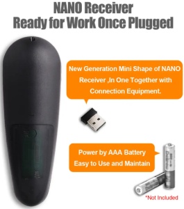 GMB-G30S AIR MOUSE Wireless Keyboard - Voice Universal Remote Control Gyro for Android tv box PC - Img 2