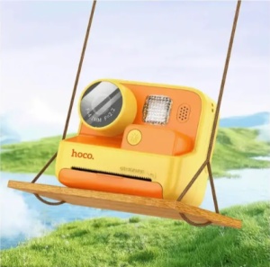 hoco. DečiJa kamera sa štampačem, 2" IPS LCD, 720p, microSD - DV200 Yellow