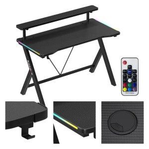 Huzaro Hero 1.9 Crni RGB Gaming sto 120x60cm