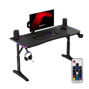Huzaro Hero 3.6 Crni RGB Podesivi Gaming sto 140x60cm - Img 2