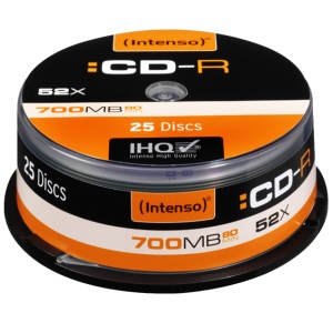 (Intenso) CD-R 700MB (80 min.) pak. 25 komada Cake Box - CD-R700MB/25Cake - Img 1