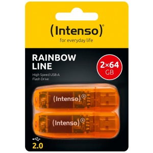 (Intenso) USB Flash drive 64GB Hi-Speed USB 2.0,Rainbow Line, 2 kom - USB2.0-64GB/Rainbow, 2 kom - Img 1
