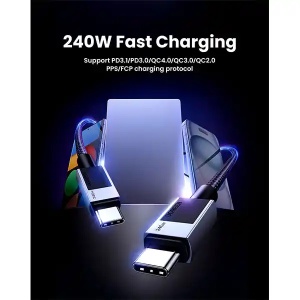 Kabl USB Tip C-Tip C Ugreen L513 240W 2m brzo punjenje - Img 3