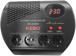 Kebo Stabilizator napona 2000VA 1200W,Crna,Displej - Img 2