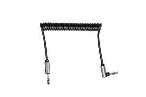 KRUGER&MATZ AUX Spiralni audio kabl 3.5mm ugaoni na pravi konektor KM1242