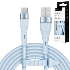 KRUGER&MATZ USB-A na USB-C silikonski kabl za punjenje, dužina 1 m, boja plava, model KM1268-1BL - Img 4