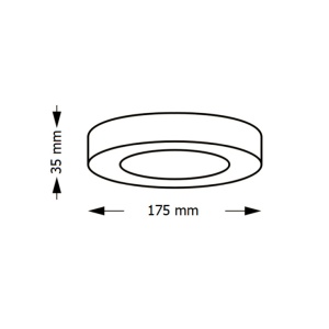 LED plafonjera 12W, promenljiva boja svetla - Img 2