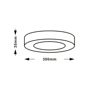 LED plafonjera 24W, promenljiva boja svetla - Img 2