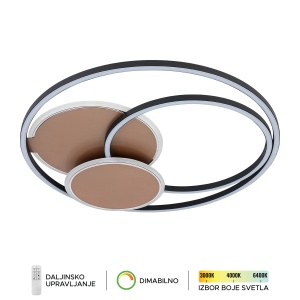 LED plafonska lampa F2102-36C BK+RG