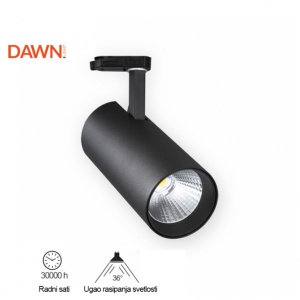 LED REF SINSKI JM-4069 20W 4000K 36° CRNI TROFAZNI - Img 2