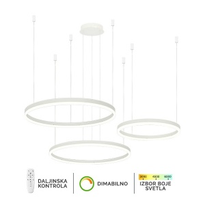 LED viseća lampa F2047-130C WH