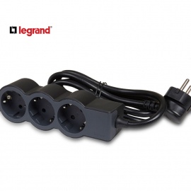 LG 694568 PRODUZNI BLOK 3X2P+E 5M (CRNA/T.SIVA) - Img 4