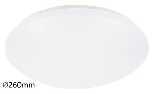 Lucas plafonjera LED 12W, 4000K, 26 cm bela IP20 (3434)
