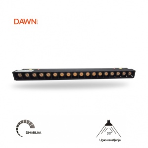MAGNETIC SVETILJKA LED02-12W 3000K 30° 48V DC CRNA NEW - Img 2